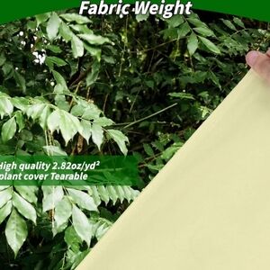 NWT Windyun 4 Pcs Linen Heavy Duty Frost Plant Freeze Protection Covers